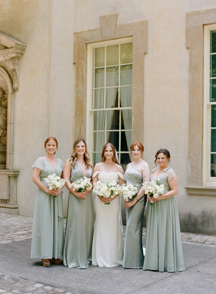 Bridesmaids at Swan House Atlanta History Center