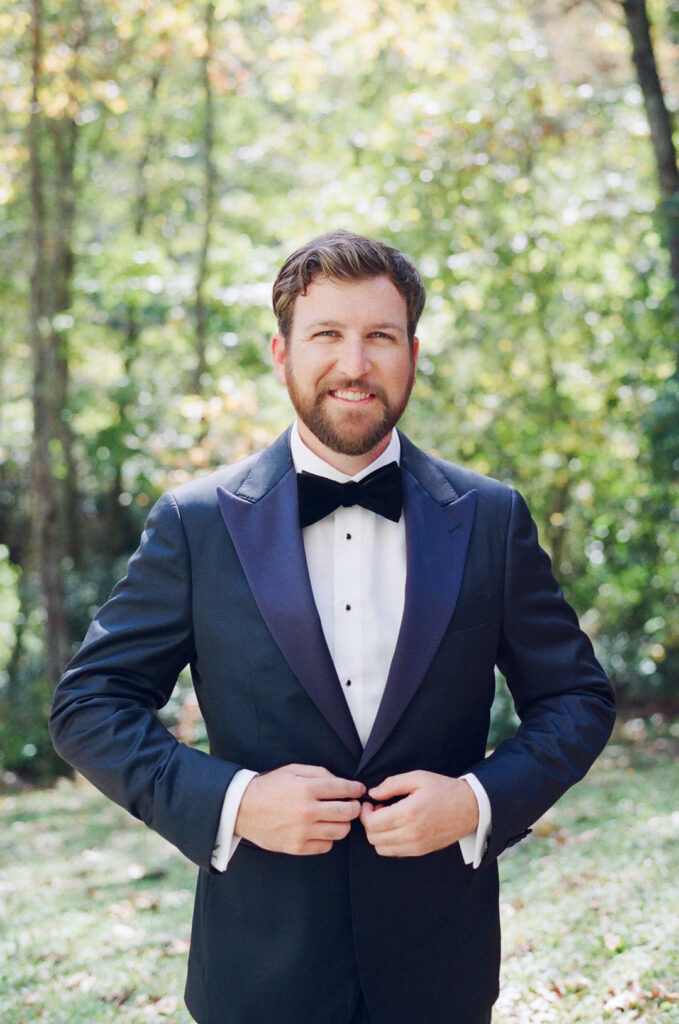 groom smiling