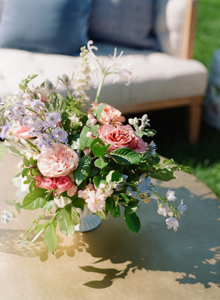 flowers on table