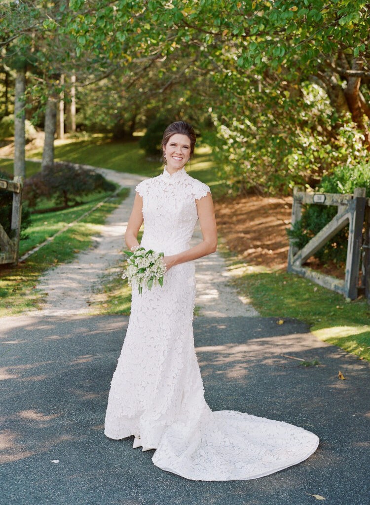 bride smiling