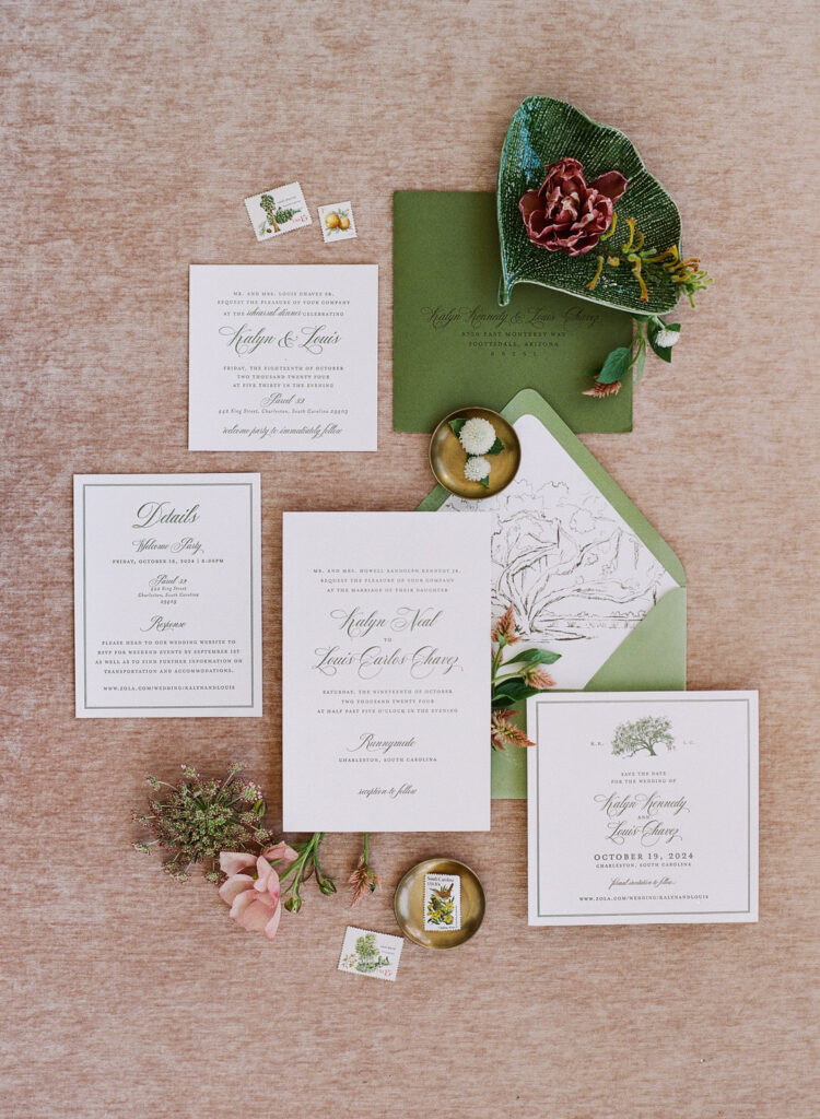 Wedding invitation suite