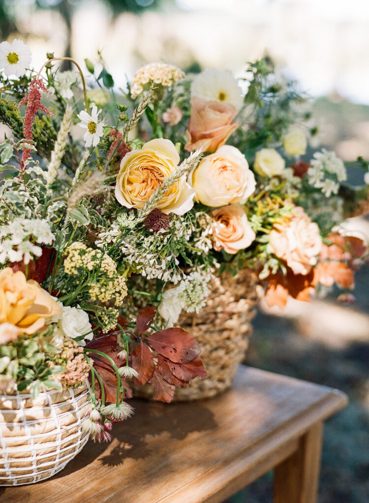 flowers on table