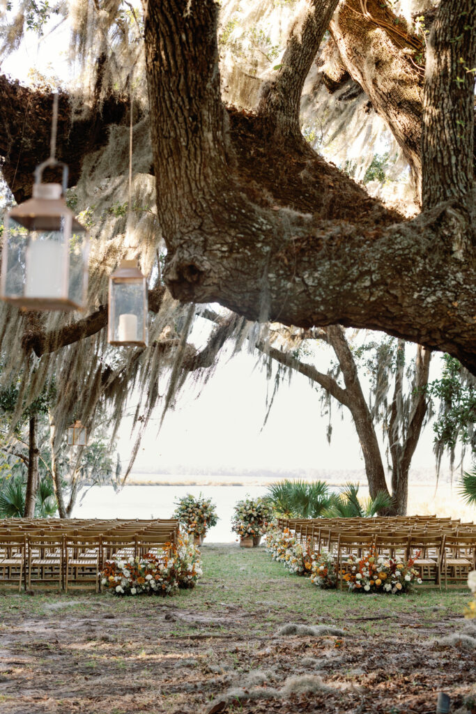 wedding ceremony at Runnymede Charleston