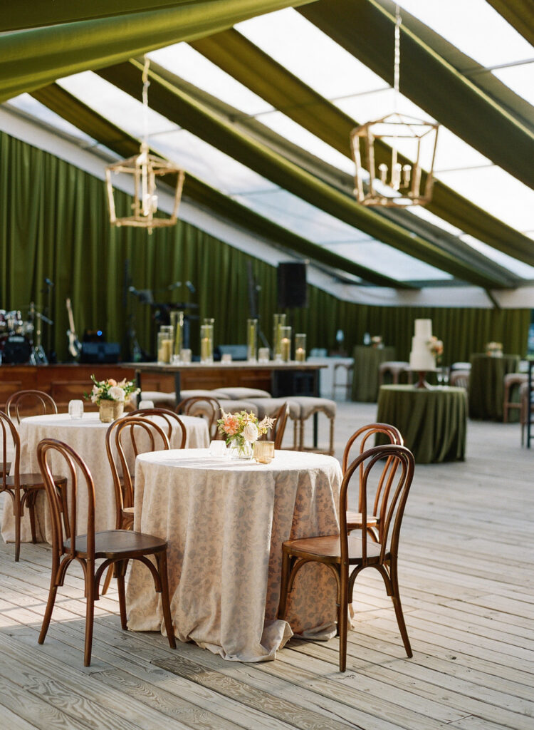 tented wedding reception