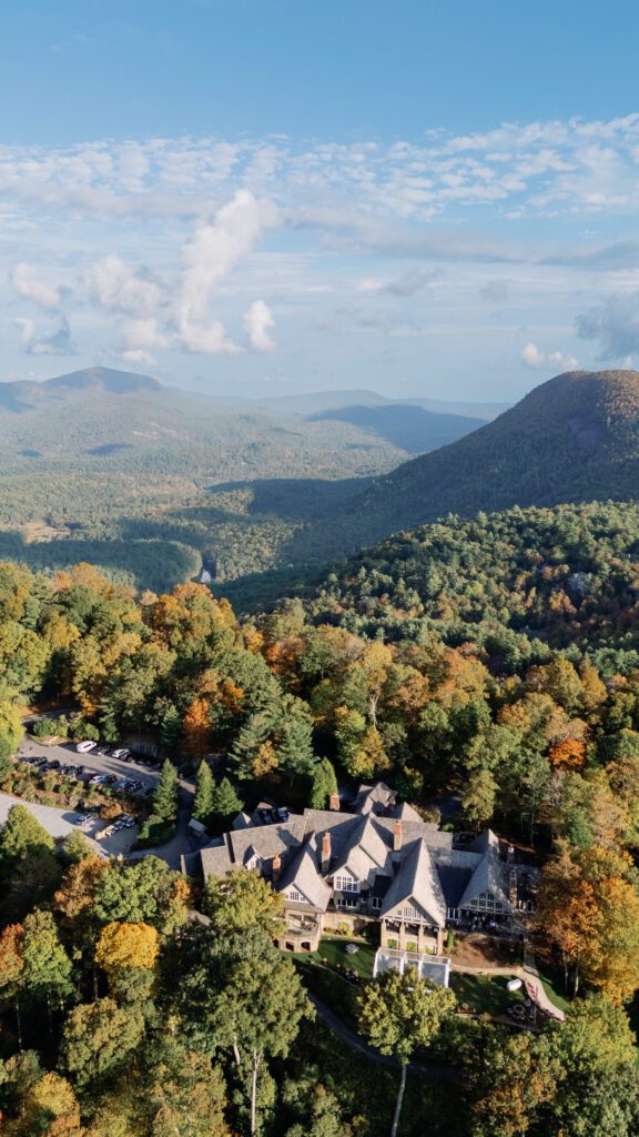 Aerial Photo of Cullasaja Club in Highlands North Carolina 