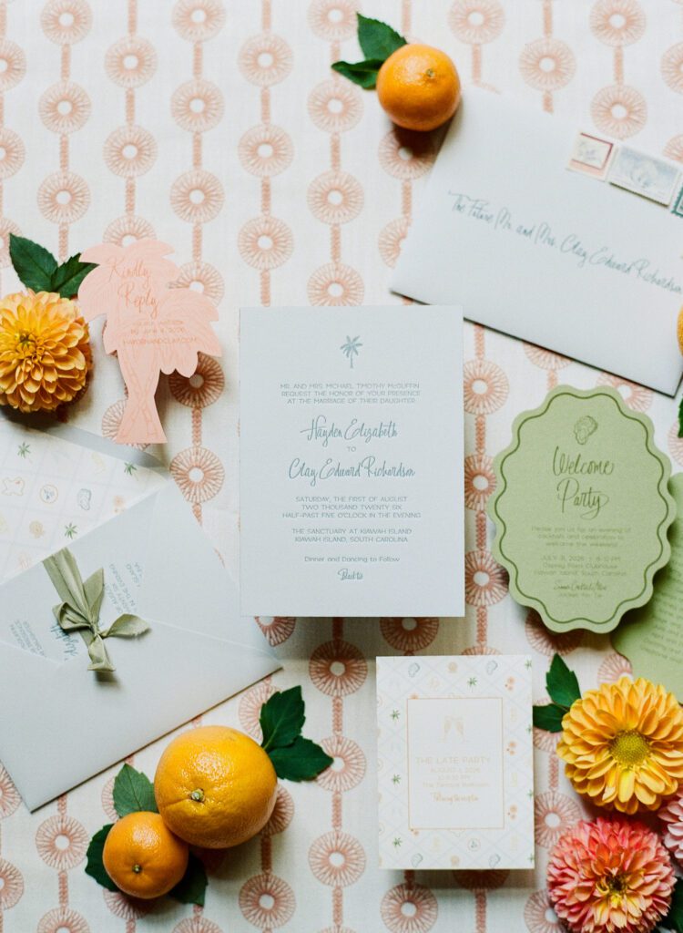 Kiawah Island Wedding Invitation suite