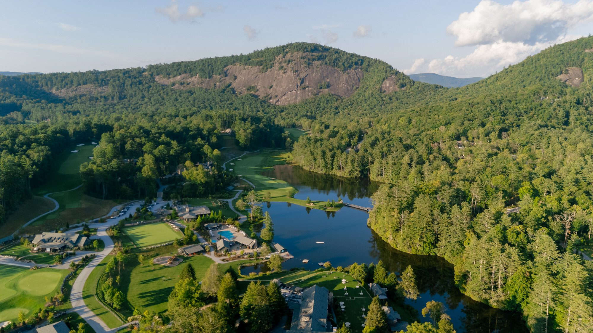 aerial view of high hampton resort wedding venue